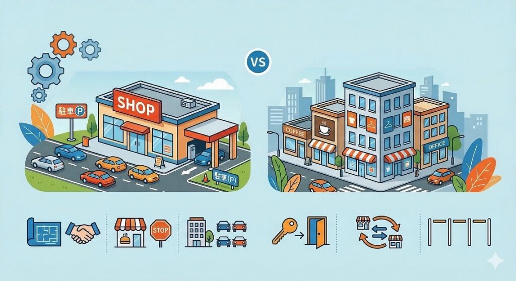 ロードサイド店舗の賃貸借契約、一般店舗との違いとは？